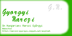 gyorgyi marczi business card